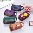 thumbnail image 2 of Pebbuoy Storage Bag Lightweight Mesh Coin Purse Convenient Key Lipstick Earphone Organizer Bag for Home Outdoor Travel, 2 of 7