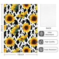 thumbnail image 2 of 2 Pcs Funny Kitchen Towels,White Sunflower Cow Print Pattern Microfiber Dish Towels,Kitchen Tea Towels,Kitchen Towel Set (18" X 26"), 2 of 7