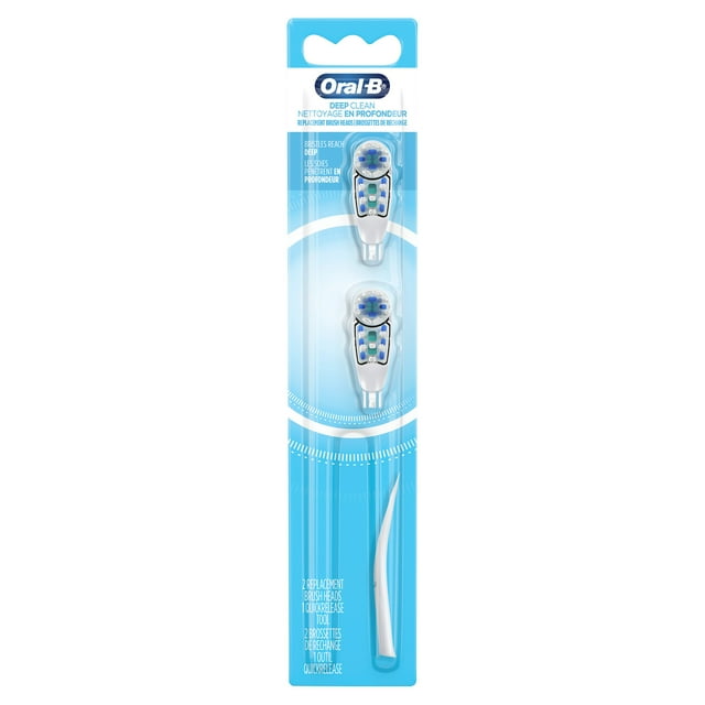 Oral-B Deep Clean Battery Powered Toothbrush Replacement Brush Heads