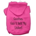 thumbnail image 1 of Can't Hold My Licker Screen Print Pet Hoodies Bright Pink Size Xl (16), 1 of 1