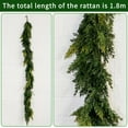 thumbnail image 6 of GOBWCOT 6FT Cedar Garland, Artificial Christmas Garland Decoration for Indoor & Outdoor ,For Fireplace Mantel, Stair Railing, Doorway, 6 of 7