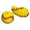 Baseball Yellow#1, variant on Football Fidget Ball Toy, 3D Printed Hand Fidget Puzzle, ADHD Anxiety Reducing Desk Toy for Indoor Leisure & Homework Time (Coffee)
