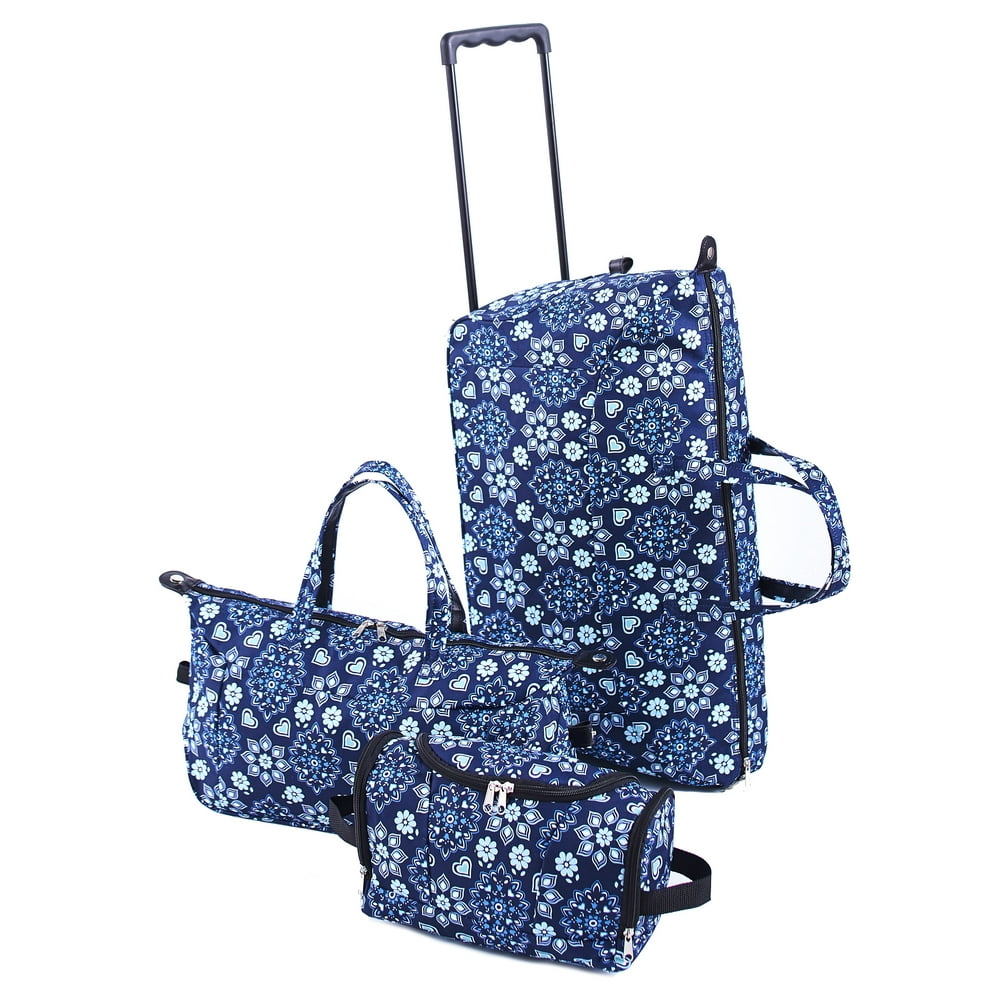The Lakeside Collection Trendy Duffel Bag, Tote and Toiletry Bag