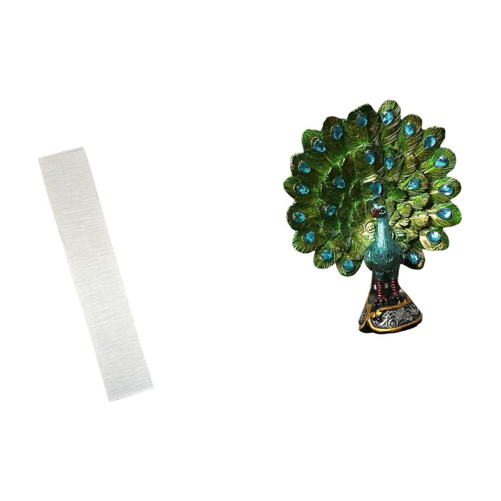 Floor Lamp Shade Peacock Statue Desktop Figurine Elegant Paper Material for Living Room Bedroom Office Decoration
