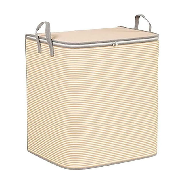 Openpig Striped Clothing Storage Bag Household Large Capacity Clothing Sorting Box Cotton Quilt Storage Bag Moving Packing Bag