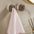 thumbnail image 2 of Towel Rag Storage Plugs, No-Punch Adhesive Wall Mount Hand Towel Holder, Simple Cleaning Cloth Organizer for Bathroom, Toilet, Kitchen, Easy to Use, Multicolor, 1 Pack, 2 of 6