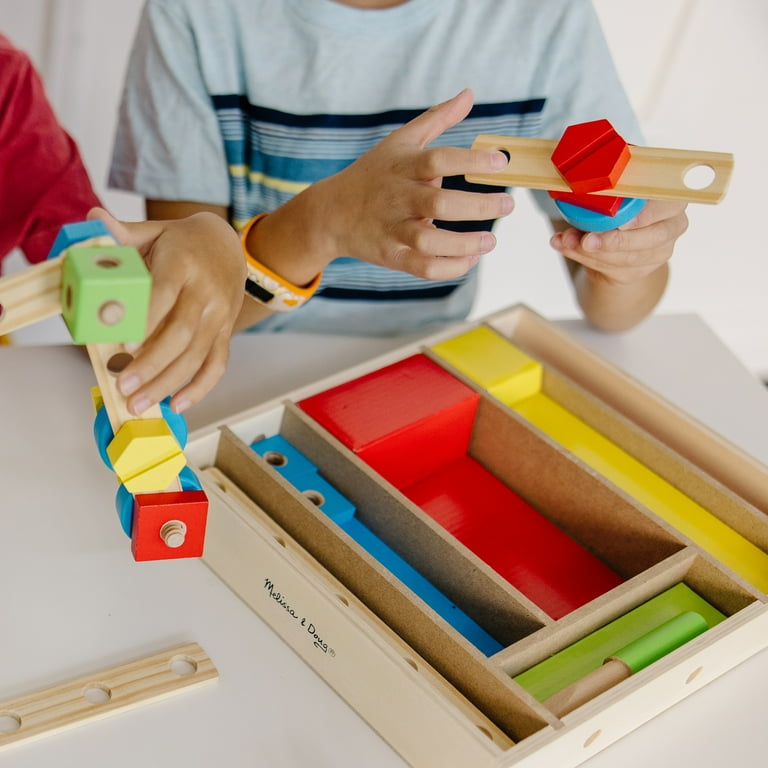 Melissa & Doug Twist & Turn Wooden Tools Construction Play Set (44