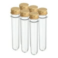 thumbnail image 1 of Unique Bargains 45ml Plastic Test Tubes with Screw Caps, 6Pcs 141x25mm Tubes for Party Decoration Lab Use, Gold Tone, 1 of 7