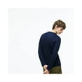 thumbnail image 3 of Lacoste Men's Long Sleeve 100% Pima Cotton V-Neck T-Shirt Basic Tee, 3 of 4