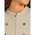 thumbnail image 5 of DARING DIVA 2 Pcs Women's Business Blazer and Pencil Skirt Set XS Dark Apricot, 5 of 6