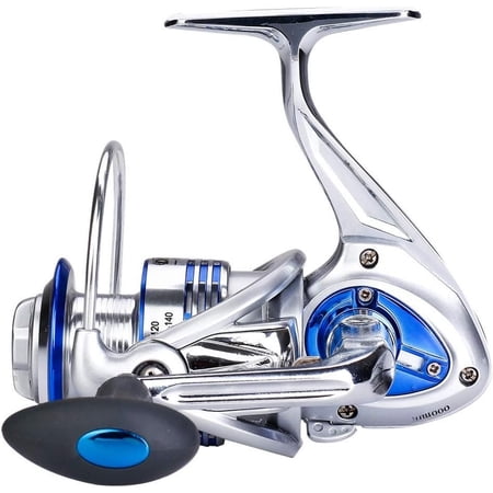 Spinning Fishing Reels for Saltwater Freshwater 3000 4000 5000 6000 7000 Spools Ultra Smooth Ultralight Trout Bass Carp Gear Stainless Ball Bearings Metal Ice Fishing Reels