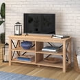 thumbnail image 3 of Evelyn&Zoe Sawyer Rectangular TV Stand for TV's up to 55" in White Oak, 3 of 9