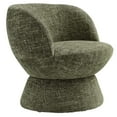 thumbnail image 5 of Modway Vesta Chenille Fabric Upholstered Swivel Chair in Basil, 5 of 9
