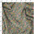 thumbnail image 3 of Soimoi Cotton Cambric Green Fabric By the Yard - 42 Inch Wide - Florals Print Fabric - Elegant and Timeless Patterns for Fashion and Home Decor Printed Fabric, 3 of 6