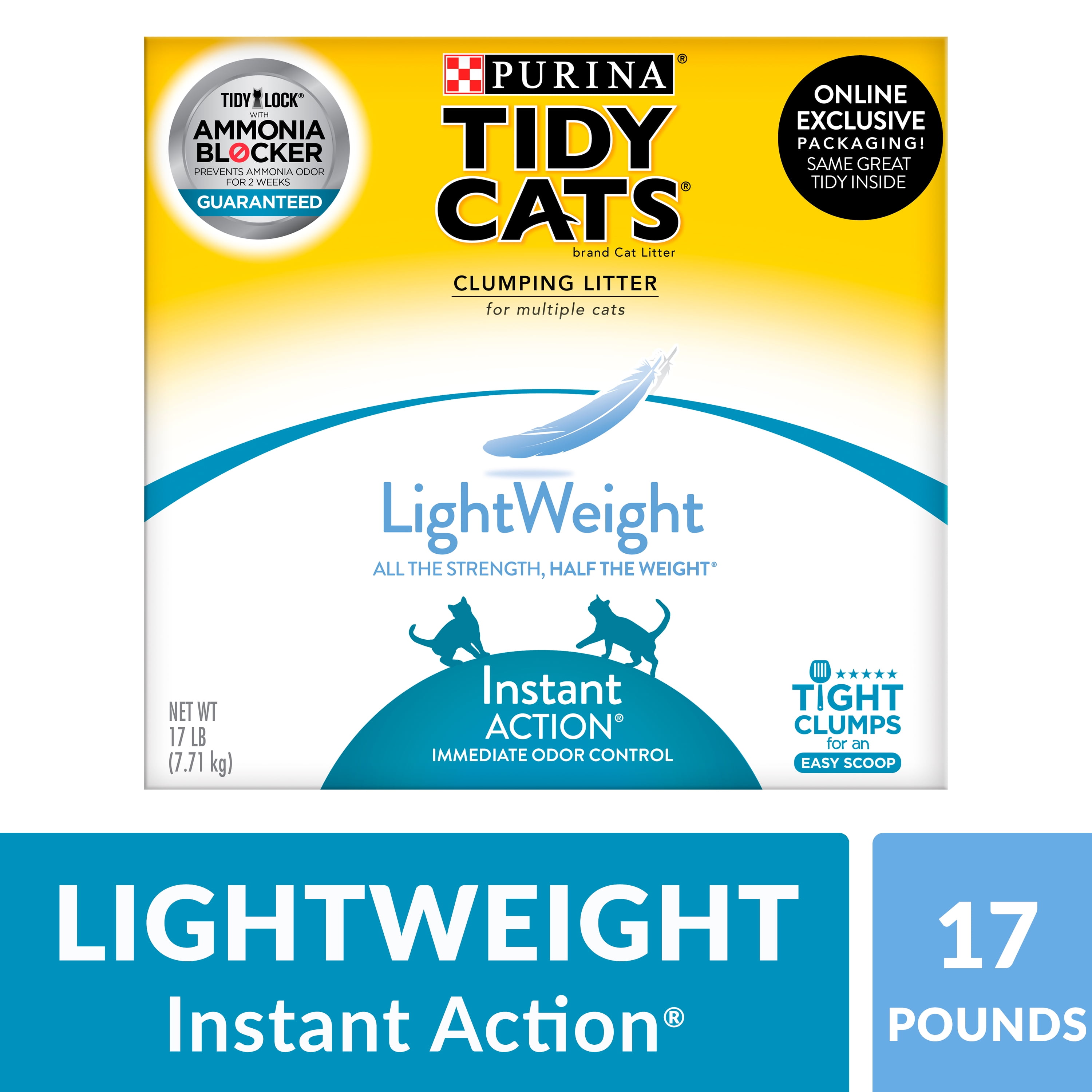 Purina Tidy Cats Light Weight, Low Dust, Clumping Cat Litter