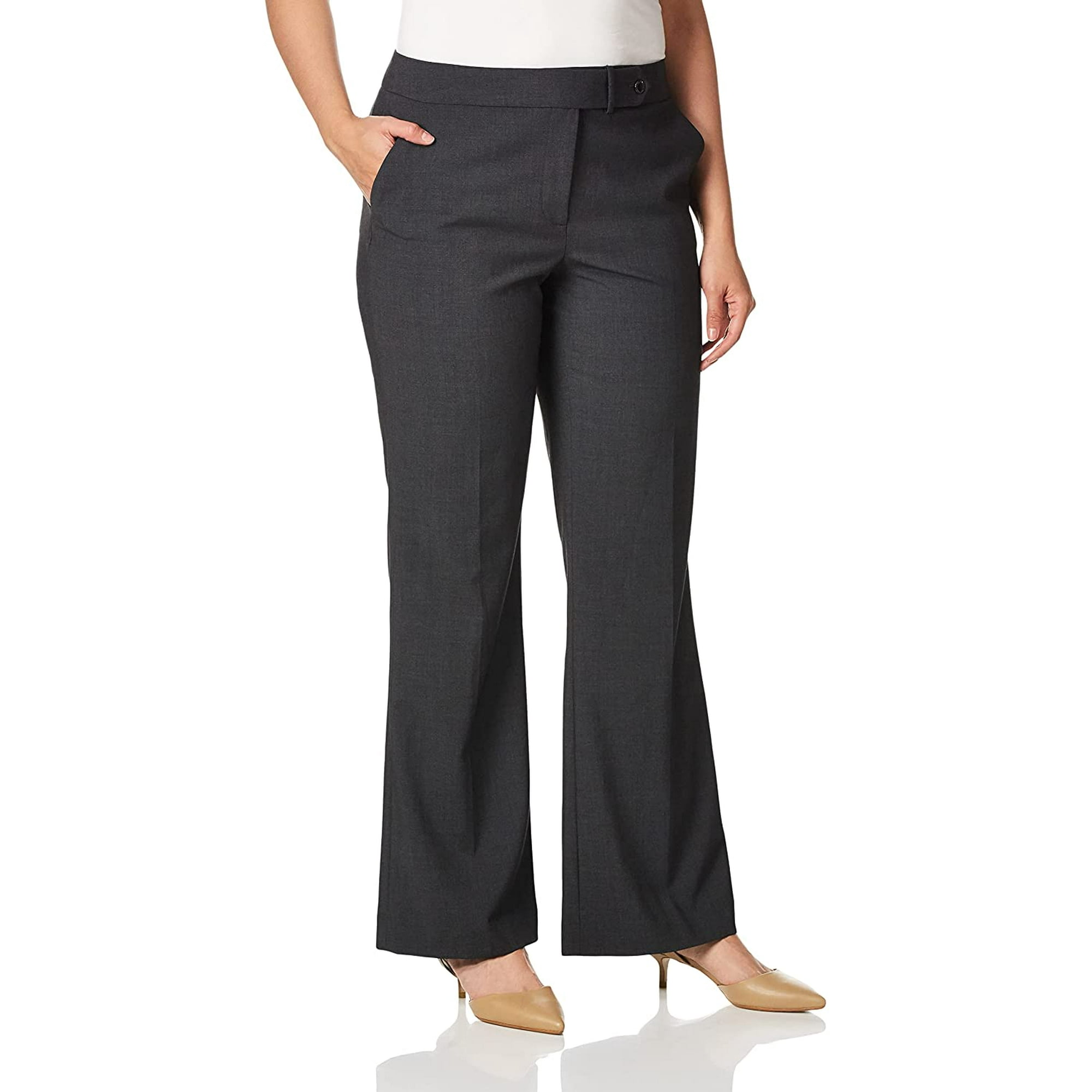 Calvin Klein Women's Classic-fit Suit Pants, Charcoal, 16 | Walmart Canada