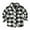 Black, variant on Odeerbi Kids Plaid Jackets Toddler Flannel Plaid Shirt 2025 Long Sleeve Lapel Button Down Shacket Boys Girls Coats Fall Tops Gray