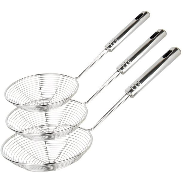 Extra Large Spider Strainer Skimmer Spoon for Frying and Cooking Set