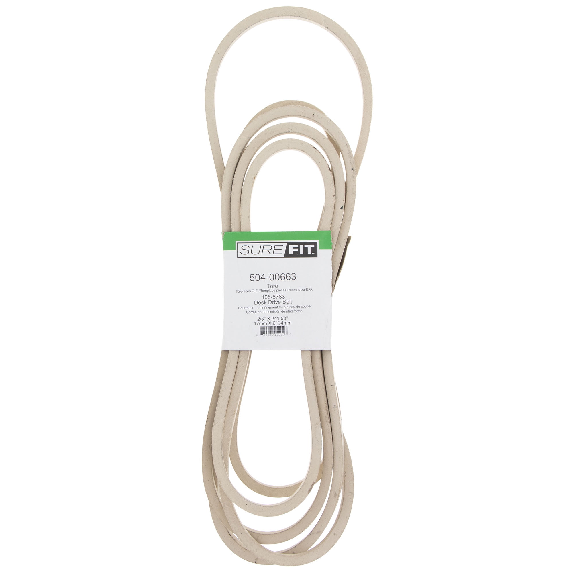 SureFit Deck Drive Belt Replacement for Toro 1058783 60" Z Master Lawn