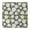 Darkgray Daisy Flower, variant on Lightblue Daisy Flower Small Flowers Pattern Square Fitted Tablecloth with Elastic Edge,Square Table Cover,Washable Elastic Table Cover for Home Kitchen Party Decor 36"x36"