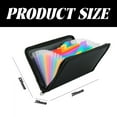 thumbnail image 4 of Receipt Coupon Organizer, Zippered File Holder with Multi-Color Tabs, 4 of 5