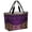 Purple Gold, variant on Purple Boho Floral Beach Bag for Women, Large Breathable Mesh Beach Tote Bag, Vintage Ethnic Tribal Abstract Art Sandproof Lightweight Travel Bags for Vacation Picnic Swimming Pool 15.7"x15.7"x9.1"