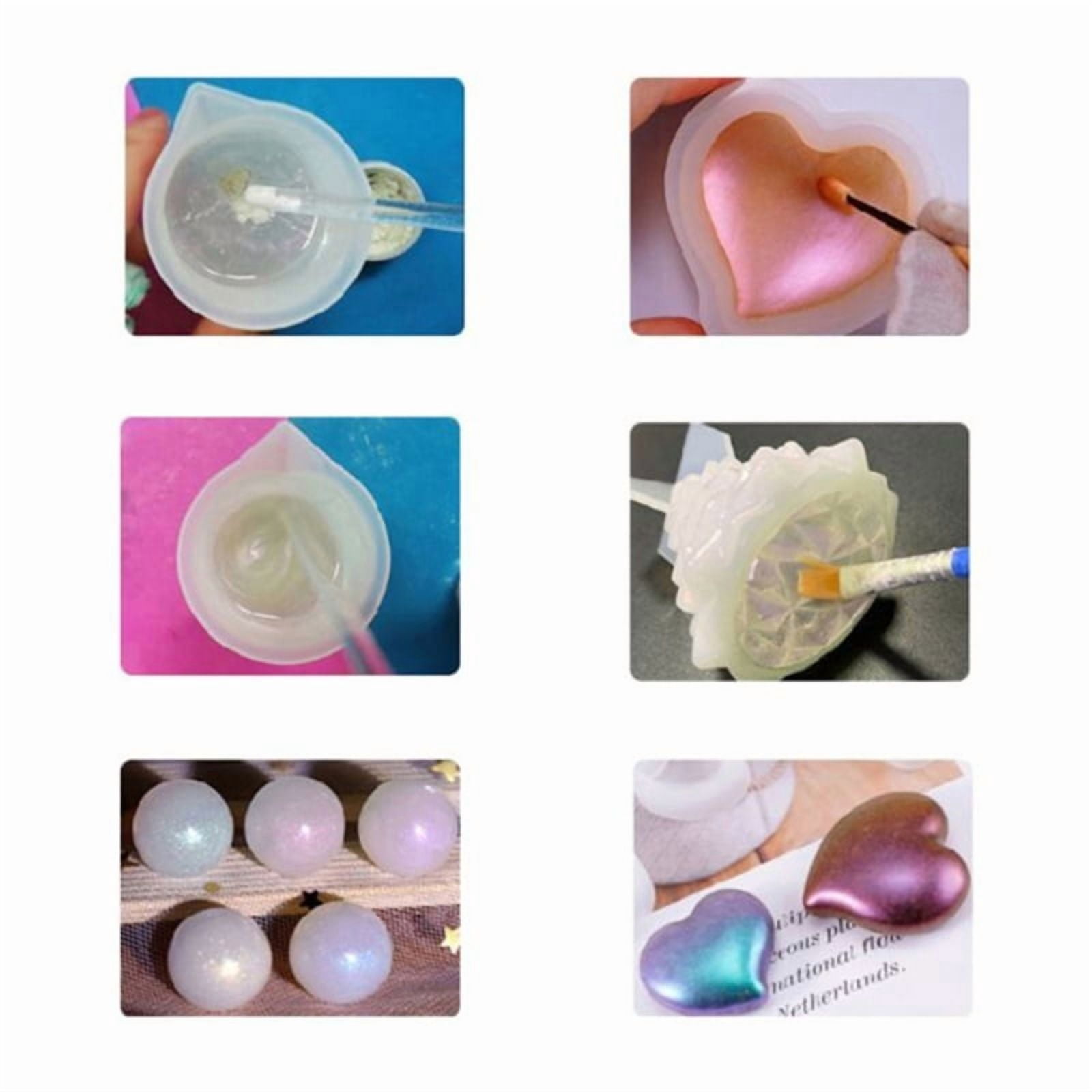 32 Colors Mica Resin Pigment Rainbow Pearl Powder Epoxy Mold Glitter Colorant