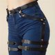 thumbnail image 3 of Sonducket Arnés para el cuerpo Cuero de PU Moda Sexy Pierna Party Cool Jean Shorts Muslo Medias Cinturón Decoración Suministros Niñas Disfraces de disfraces Sonducket AP012173-00, 3 of 6