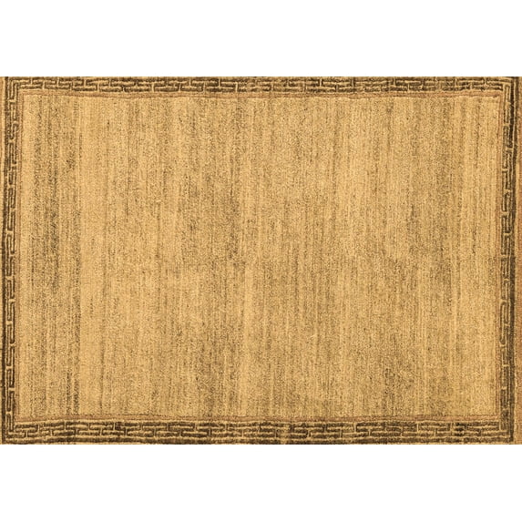 Ahgly Company Indoor Rectangle Abstract Brown Modern Area Rugs, 3' x 5'