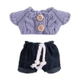 thumbnail image 1 of Ropa para muñecas en miniatura de 15 cm, trajes para muñecas de niña, ropa para muñecas de bricolaje, juguete para edades de 4, 5, 6, 7 y 8 años, , púrpura, 1 of 8