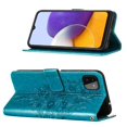 thumbnail image 5 of Case for Samsung Galaxy A22 5G Magnetic Flip Cover Embossing Butterfly Premium Leather, 5 of 5