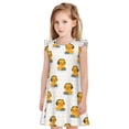 thumbnail image 1 of Balery Cute Duck With Headphone Camisón de princesa para niñas, pijama de algodón con mangas abullonadas, suave y bonito.-XX-Large, 1 of 6