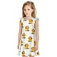 thumbnail image 1 of Balery Cute Duck With Headphone Camisón de princesa para niñas, pijama de algodón con mangas abullonadas, suave y bonito.-X-Large, 1 of 6
