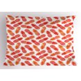 thumbnail image 1 of Orange Pillow Sham Vintage Pattern of Tropical Exotic Climate Fruits Pineapples Hawaiian Summer, Decorative Standard Size Printed Pillowcase, 26 X 20 Inches, Red Orange White, by Ambesonne, 1 of 2