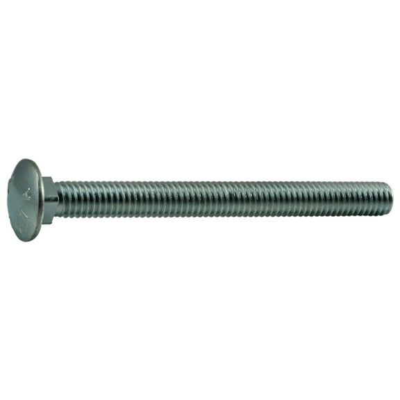 3/8"-16 x 4" Zinc Plated Grade 2 / A307 Steel Coarse Thread Carriage Bolts CBS-502