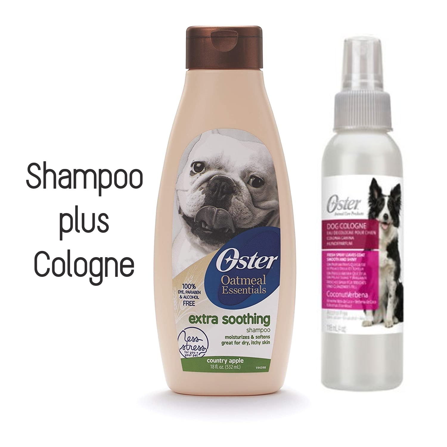 Oster Oatmeal Naturals Soothing Dog Shampoo & Cologne Fresh Coconut