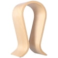 thumbnail image 2 of Soporte para auriculares en forma de U, de madera, sencillo y estable, con patas de goma para oficina, estudio, dormitorio y escritorio., 2 of 14