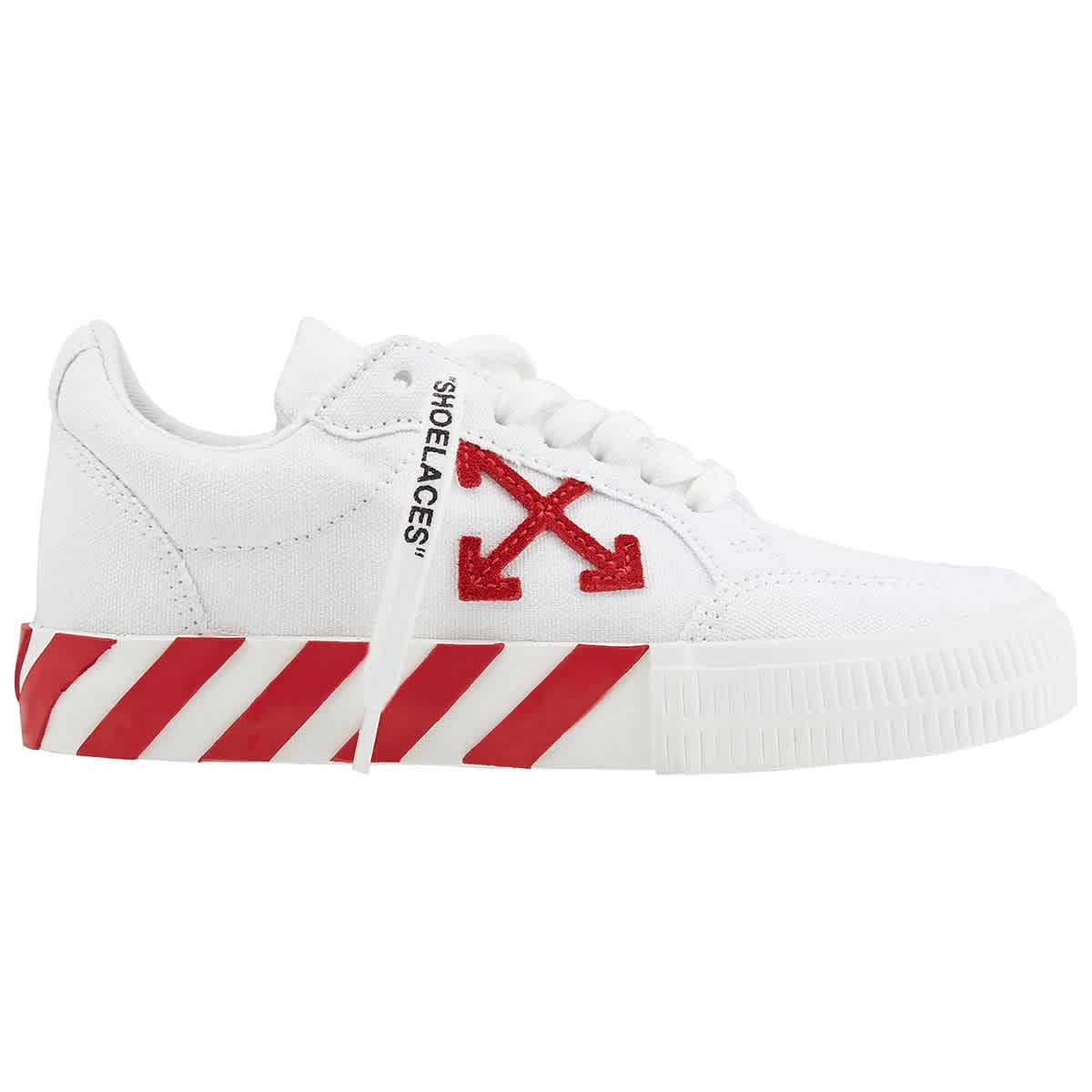 dose Moronic African Off White Kids White/Red Vulcanized Low-top Sneakers, Brand Size 31 (13.5  Little Kids) - Walmart.com