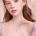thumbnail image 4 of Dorunmo Breast Cancer Survivor Necklace Cross Necklace Sterling Silver Awareness Survivor Jewelry Gifts for Women, 4 of 6