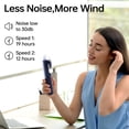 thumbnail image 3 of JISULIFE Portable Handheld Fan, Mini 3 In 1 with Rechargeable Battery, Personal Pocket Fan for Travel, Outdoor, USB Power Bank, Flashlight, Essential Ideal Gifts for Men/Women/Family/Friends - Blue, 3 of 7