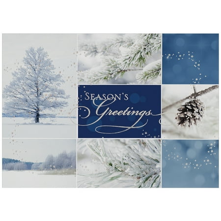 jam paper blank christmas card sets winter collage holiday cards