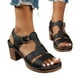 thumbnail image 4 of MKLEKYY Sandalias Planas para Mujer, Cómodas Sandalias de Punta Abierta Con Tacón Alto, Calzado Informal para Primavera y Verano, Diseño Moderno de Tacón Tipo Chancla., 4 of 4