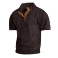 thumbnail image 6 of Ceisia Men's Slim Fit Short Sleeve Cotton Polo Shirt Multi-Color Ribbed Stand Collar Spring Summer Shirt Gift, 6 of 6