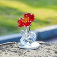 thumbnail image 5 of GQDIN Crystal Daisy Flower Figurine Ornament Glass Flower Home Office Table Decor Souvenir Gifts for Birthday Christmas Wedding, Christmas, Valentines, Mothers Day, Home Display Decor, 5 of 9