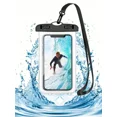 thumbnail image 4 of 4pcs Set Transparent Universal Waterproof Phone Pouch Waterproof Phone Dry Bag Waterproof Phone Case Touchable Waterproof Phone Bag，Black, 4 of 4