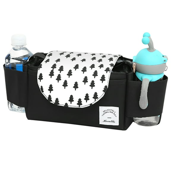 Diaper Storage Bag, iMounTEK Stroller Organizer with Cup Holder Universal Baby Trolley Storage Carriage Bag