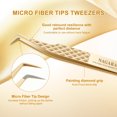 thumbnail image 3 of NAGARAKU AG Series High-Density Fiber Tip Anti-Slip Professional Tweezers for Eyelash Extensions AG-10, 3 of 7