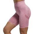 thumbnail image 3 of Pantalones cortos de yoga para mujer, ropa interior deportiva, pantalones de levantamiento, pantalones cortos deportivos para ciclismo L rosa, 3 of 9