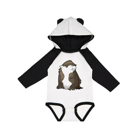 

Inktastic Cute Brown and White Guinea Pig Gift Baby Boy or Baby Girl Long Sleeve Bodysuit