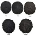thumbnail image 6 of LYRICAL HAIR Toupee for Men Full Lace Mens Toupee Kinky Curly Hairpieces for Man Brazilian Human Hair Replacement Systems French Lace Male Hair Prosthesis, 6 of 7